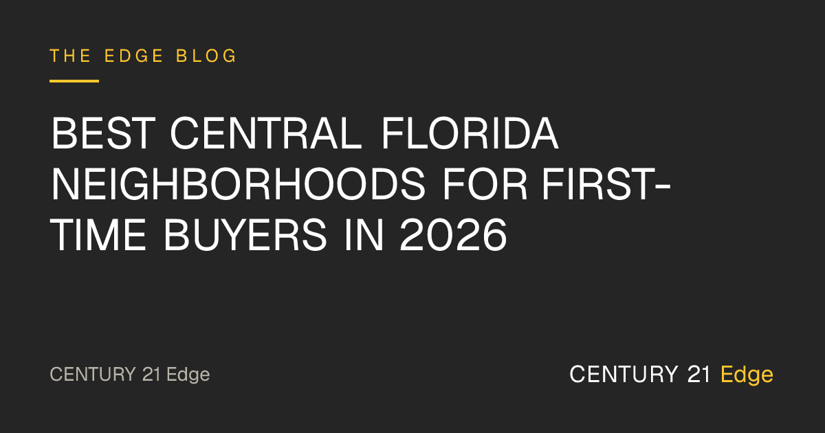 Best Central Florida Neighborhoods for First-Time Buyers in 2026